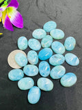 Larimar Cabochon • 13X18 mm Size • Pack of 1 Pcs • Natural Larimar Oval Cabochon • Larimar Cabs • Origin Dominican Republic