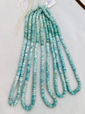 Larimar faceted 6mm Heishi , Length 16 Inch Larimar Good Quality beads - Larimar Heishi/tyre faceted Beads.