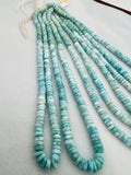 Larimar faceted 6mm Heishi , Length 16 Inch Larimar Good Quality beads - Larimar Heishi/tyre faceted Beads.