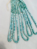 Larimar faceted 6mm Heishi , Length 16 Inch Larimar Good Quality beads - Larimar Heishi/tyre faceted Beads.