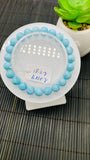 Larimar Bracelet 8 mm size Code#E20 • AAAA Quality • Natural Larimar Round Bracelet- Length 7.50 Inch