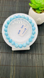 Larimar Bracelet 8.50 mm size Code#E30 • AAAA Quality • Natural Larimar Round Bracelet- Length 7.50 Inch