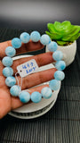 Larimar Bracelet 12.50 mm size Code#E46 • AAAA Quality • Natural Larimar Round Bracelet- Length 7.50 Inch