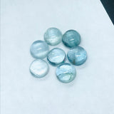 11MM Aquamarine Round Cabs- Aquamarine cabochon Pack of 2 Pcs Good Quality cabs- Blue Aquamarine