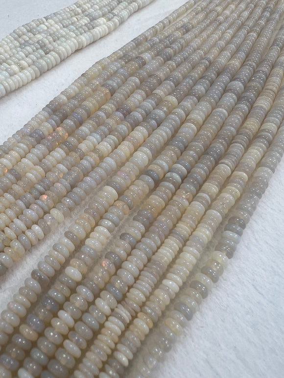 Australian opal roundel 3-8 mm, length 16” Genuine Australian Opal beads