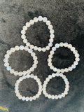 Moonstone Bracelets, size 9-10 mm , stretch elastic bracelet in 7.5” length