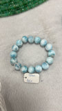 Reserved for Lisa 2 bracelets of 12 mm Larimar, genuine Larimar B10 code and other.