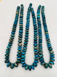 Blue Opalina roundel 10-14mm, Natural Opalina beads - Origin Peru, Blue Opalina gemstone.