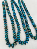 Blue Opalina roundel 10-14mm, Natural Opalina beads - Origin Peru, Blue Opalina gemstone.