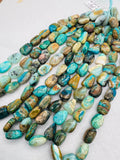 Peruvian Opal tumble Beads, • Length 16 Inch • AAA Quality • 12-14X18-20MM Natural Peruvian Opal beads • Origin Peru