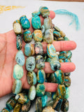 Peruvian Opal tumble Beads, • Length 16 Inch • AAA Quality • 12-14X18-20MM Natural Peruvian Opal beads • Origin Peru