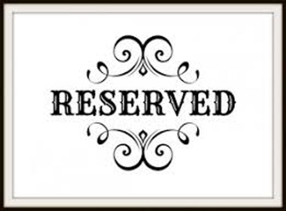 RESERVED FOR LAURIE