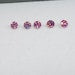 Pink Moissanite faceted round 5 MM - Pack of 1 Pc - Moissanite faceted loose stone -AAA Quality