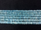 1/2 strand 4A Quality Larimar 6 mm Roundel Beads, Length 20 cm Larimar Good Quality beads - Larimar Rondelle Beads