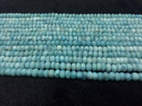 1/2 strand 4A Quality Larimar 7mm Roundel Beads, Length 20 cm Larimar Good Quality beads - Larimar Rondelle Beads