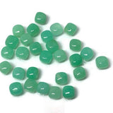 Chrysoprase Cabs 6X6 mm size , Chrysoprase Cabochon - pack of 6 Pieces - Chrysoprase Square Cabs-