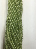 Peridot Round Beads 2.5mm (Pack of 5 Strands) - Length 14 Inches