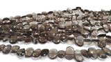 Smoky Faceted Fancy shape , 8 Inch Strand, Size Approx 8x12MM