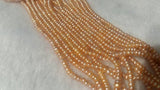 Pack of 2 Strand, 2.5MM Freshwater Peach Cultured Pearl .Natural Freshwater pearl , AAA Grade,button shape pearl code 02