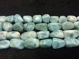 Larimar Nugget beads Size 12x16 to 12x18 mm, Length 40 cm Larimar Good Quality beads - Larimar Tumble Beads