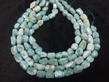 Larimar Nugget beads Size 12x16 to 12x18 mm, Length 40 cm Larimar Good Quality beads - Larimar Tumble Beads