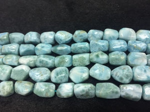 Larimar Nugget beads Size 13x16 to 13x20 mm, Length 40 cm Larimar Good Quality beads - Larimar Tumble Beads