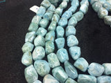 Larimar Nugget beads Size 13x16 to 13x20 mm, Length 40 cm Larimar Good Quality beads - Larimar Tumble Beads