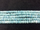 Larimar  Roundel Beads 8 mm AAA Quality Length 40 cm Larimar Good Quality beads - Larimar Rondelle Beads