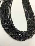 Black Diamond Necklace with 14K gold Clasp , length 16" , Black diamond length 15 Inch and 1 inch gold clasp