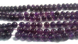 8MM Amethyst Round Beads , Length 40cm, Natural Amethyst Round .Good Quality