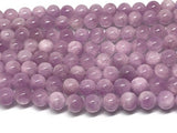 6MM Kunzite Round Beads, AAA Quality, Length 40cm -Natural Kunzite Beads-Purple Color origin brazil