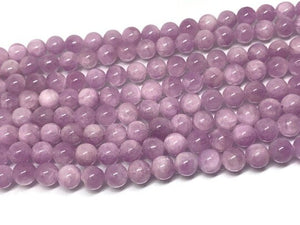 6MM Kunzite Round Beads, AAA Quality, Length 40cm -Natural Kunzite Beads-Purple Color origin brazil