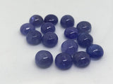 8MM Tanzanite smooth Round Cabs , Natural Tanzanite . gemstone cabochon Pack of (2 pc)