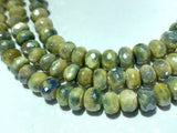 7 MM Moonstone Faceted Roundel Coated Beads - length 8 Inch -Good Quality faceted beads- Multi Color Beads