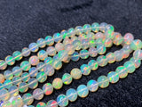 Ethiopian Opal Round 4-6M Beads,16 Inches Strand,Superb Quality,Natural Ethiopian Opal round beads , code #3 Precious gemstone, lots of fire