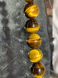 20mm Tiger Eye Round Beads 40 cm Length Good quality and Natural Tiger Eye - AAA Quality