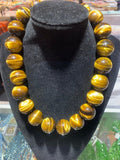 20mm Tiger Eye Round Beads 40 cm Length Good quality and Natural Tiger Eye - AAA Quality