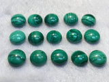 6MM Malachite Smooth Round Cabs, Top Quality Cabochon Pack of 6 Pc . Gemstone cabs