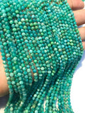 Amazonite 2M faceted Round , AAA Gems Quality Strand, 15 Inch Strand, Wholesale Price , natural gemstone