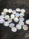 Moonstone 10X12MM Rainbow Moonstone Oval Cabs , Pack of 5 Pcs. Good Quality Moonstone