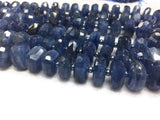 Blue Kyanite Faceted Roundel 14 mm , Top Quality Kyanite beads, 40 cm Length- Kyanite Faceted Rondelle