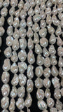 Pearl Baroque Shape -AAA Quality- Length 40 cm- Size 15-17mm x 23-30 mm, Good Quality Natural Freshwater Pearl Baroque Beads -Code(RER-Kg)