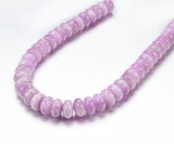 16mm Natural Kunzite Roundel Beads, AAA Quality, Length 40cm -Natural Kunzite Beads-Purple Color origin brazil