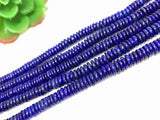 Lapis 7MM , Lapis Roundel Beads , AAA Quality Dark Blue Color , 40 cm Length- Lapis Roundel Beads Natural Lapis Beads origin Afghanistan