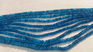 3mm Neon Apatite Faceted Roundel , AAA Quality Beads, micro faceted roundel, Length 13.5 Inch