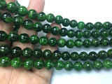 10MM Chrome Diopside 1/2 strand AAAA Quality Smooth Round , Very good quality, length 20 cm Natural Chrome Diopside