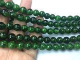 Chrome Diopside 1/2 strand AAAA Quality 8mm Smooth Round , Very good quality, length 20 cm Natural Chrome Diopside