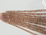 Andalusite Roundel faceted 4-5mm Fine Quality, Machine cut faceted roundel , length 16'' , gemstone faceted beads