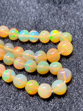 Ethiopian Opal Round 3-6M Beads,16 Inches Strand,Superb Quality,Natural Ethiopian Opal round beads , code #4 Precious gemstone, lots of fire