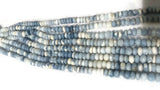 9MM PERUVIAN BLUE opal Smooth Roundel shape, Natural opal beads, Length 10" AA Quality shaded Blue Opal beads